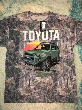 Toyota 4Runner Camo Short Sleeve Tee - Gray/Green